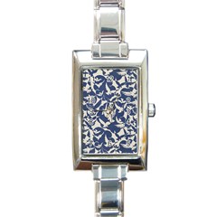 Bird Animal Animal Background Rectangle Italian Charm Watch by Pakjumat