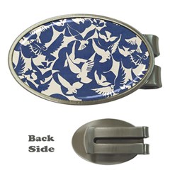 Bird Animal Animal Background Money Clips (oval)  by Pakjumat