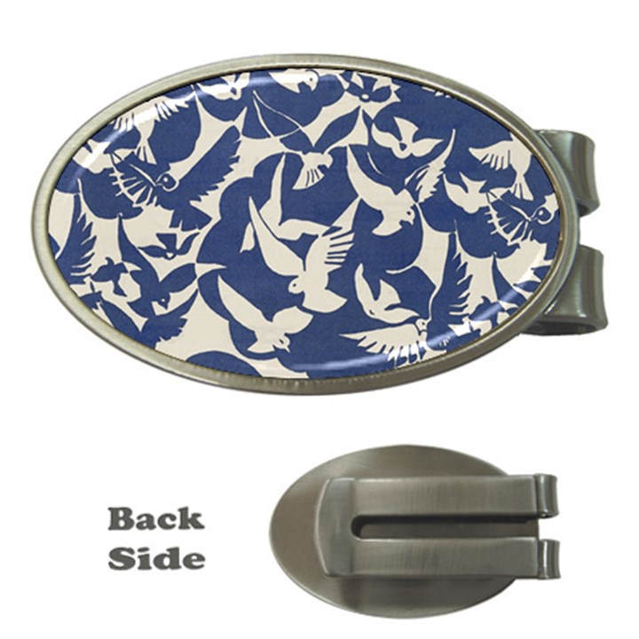 Bird Animal Animal Background Money Clips (Oval) 