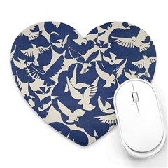 Bird Animal Animal Background Heart Mousepad by Pakjumat