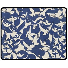 Bird Animal Animal Background Two Sides Fleece Blanket (medium) by Pakjumat