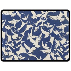 Bird Animal Animal Background Two Sides Fleece Blanket (large) by Pakjumat