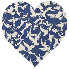 Bird Animal Animal Background Wooden Puzzle Heart by Pakjumat