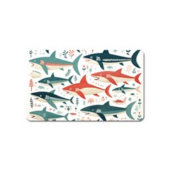 Fish Shark Animal Pattern Magnet (name Card) by Pakjumat