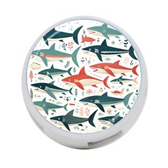 Fish Shark Animal Pattern 4-port Usb Hub (one Side) by Pakjumat