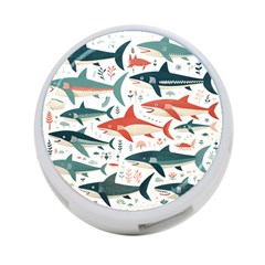 Fish Shark Animal Pattern 4-port Usb Hub (two Sides) by Pakjumat