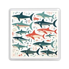 Fish Shark Animal Pattern Memory Card Reader (square) by Pakjumat