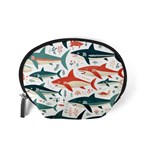 Fish Shark Animal Pattern Accessory Pouch (Small) Back