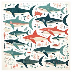 Fish Shark Animal Pattern Lightweight Scarf  by Pakjumat