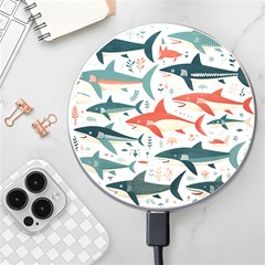 Fish Shark Animal Pattern Wireless Fast Charger(white) by Pakjumat