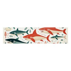 Fish Shark Animal Pattern Banner And Sign 4  X 1  by Pakjumat