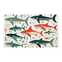 Fish Shark Animal Pattern Banner And Sign 5  X 3  by Pakjumat