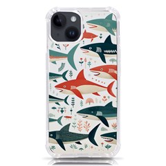 Fish Shark Animal Pattern Iphone 14 Tpu Uv Print Case by Pakjumat