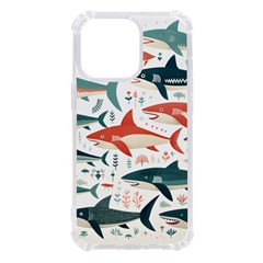 Fish Shark Animal Pattern Iphone 13 Pro Tpu Uv Print Case by Pakjumat