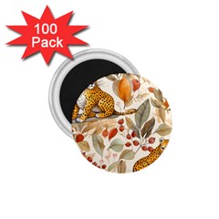 Fur Big Cat Spots Zoo Fast Hunter 1 75  Magnets (100 Pack)  by Pakjumat