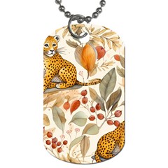 Fur Big Cat Spots Zoo Fast Hunter Dog Tag (two Sides) by Pakjumat