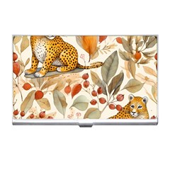 Fur Big Cat Spots Zoo Fast Hunter Business Card Holder by Pakjumat