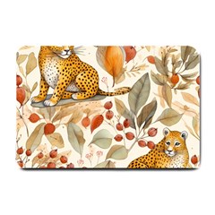 Fur Big Cat Spots Zoo Fast Hunter Small Doormat by Pakjumat