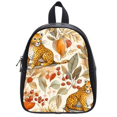 Fur Big Cat Spots Zoo Fast Hunter School Bag (small) by Pakjumat