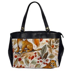 Fur Big Cat Spots Zoo Fast Hunter Oversize Office Handbag by Pakjumat