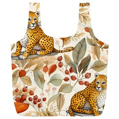 Fur Big Cat Spots Zoo Fast Hunter Full Print Recycle Bag (xl) by Pakjumat