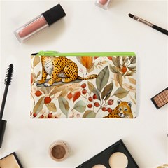 Fur Big Cat Spots Zoo Fast Hunter Cosmetic Bag (xs) by Pakjumat