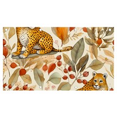 Fur Big Cat Spots Zoo Fast Hunter Banner And Sign 7  X 4  by Pakjumat