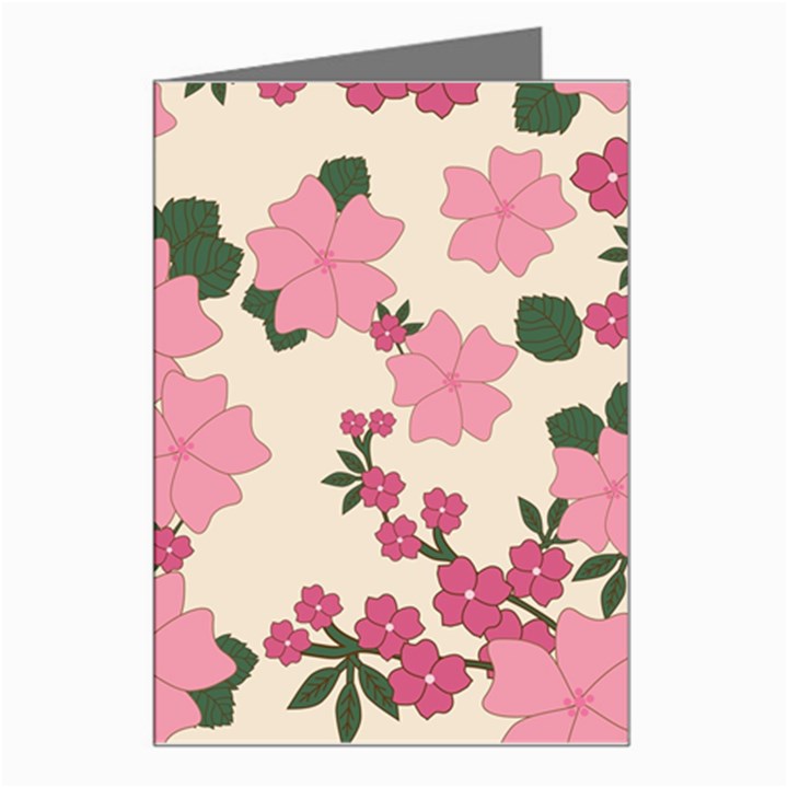 Floral Vintage Flowers Greeting Card