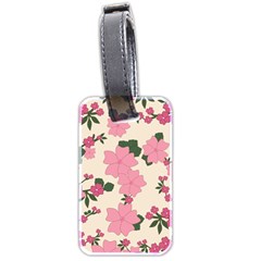 Floral Vintage Flowers Luggage Tag (two Sides) by Dutashop