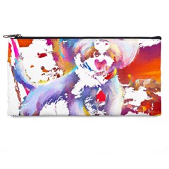 West Highland White Terrier T- Shirt Cute West Highland White Terrier Drawing T- Shirt (4) Pencil Case by ZUXUMI