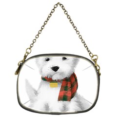 West Highland White Terrier T- Shirt Cute West Highland White Terrier Drawing T- Shirt Chain Purse (one Side) by ZUXUMI