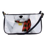 West Highland White Terrier T- Shirt Cute West Highland White Terrier Drawing T- Shirt Shoulder Clutch Bag Front