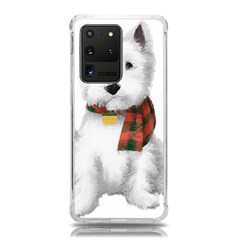 West Highland White Terrier T- Shirt Cute West Highland White Terrier Drawing T- Shirt Samsung Galaxy S20 Ultra 6 9 Inch Tpu Uv Case by ZUXUMI