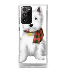 West Highland White Terrier T- Shirt Cute West Highland White Terrier Drawing T- Shirt Samsung Galaxy Note 20 Ultra Tpu Uv Case by ZUXUMI