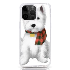 West Highland White Terrier T- Shirt Cute West Highland White Terrier Drawing T- Shirt Iphone 14 Pro Max Tpu Uv Print Case by ZUXUMI