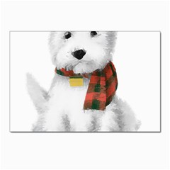 West Highland White Terrier T- Shirt Cute West Highland White Terrier Drawing T- Shirt Postcards 5  X 7  (pkg Of 10) by ZUXUMI