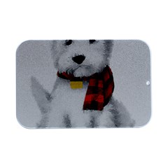 West Highland White Terrier T- Shirt Cute West Highland White Terrier Drawing T- Shirt Open Lid Metal Box (silver)   by ZUXUMI