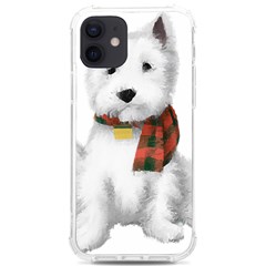 West Highland White Terrier T- Shirt Cute West Highland White Terrier Drawing T- Shirt Iphone 12/12 Pro Tpu Uv Print Case by ZUXUMI