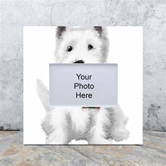 West Highland White Terrier T- Shirt Cute West Highland White Terrier Drawing T- Shirt White Box Photo Frame 4  X 6  by ZUXUMI