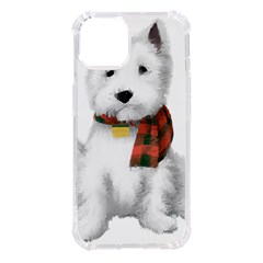 West Highland White Terrier T- Shirt Cute West Highland White Terrier Drawing T- Shirt Iphone 14 Tpu Uv Print Case by ZUXUMI