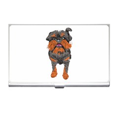 Brussels Griffon T- Shirt White Look Calm Brussels Griffon 01 T- Shirt Business Card Holder by EnriqueJohnson