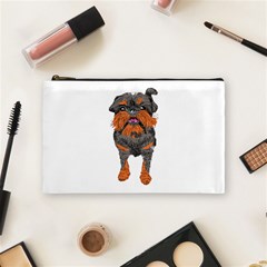 Brussels Griffon T- Shirt White Look Calm Brussels Griffon 01 T- Shirt Cosmetic Bag (medium) by EnriqueJohnson