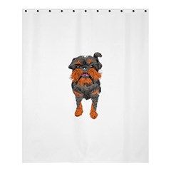 Brussels Griffon T- Shirt White Look Calm Brussels Griffon 01 T- Shirt Shower Curtain 60  X 72  (medium)  by EnriqueJohnson