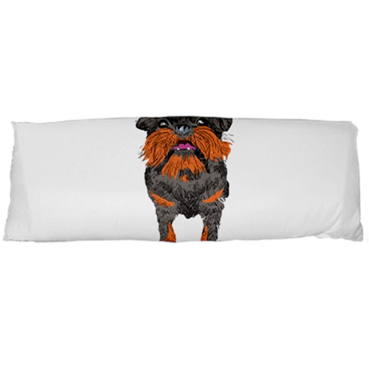 Brussels Griffon T- Shirt White Look Calm Brussels Griffon 01 T- Shirt Body Pillow Case (Dakimakura)