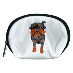 Brussels Griffon T- Shirt White Look Calm Brussels Griffon 01 T- Shirt Accessory Pouch (medium) by EnriqueJohnson