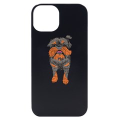 Brussels Griffon T- Shirt White Look Calm Brussels Griffon 01 T- Shirt Iphone 14 Black Uv Print Case by EnriqueJohnson