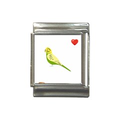 Budgerigar T- Shirt Steal Your Heart Budgerigar 01 T- Shirt Italian Charm (13mm) by EnriqueJohnson