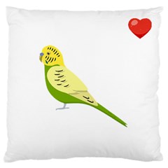 Budgerigar T- Shirt Steal Your Heart Budgerigar 01 T- Shirt Large Premium Plush Fleece Cushion Case (two Sides) by EnriqueJohnson