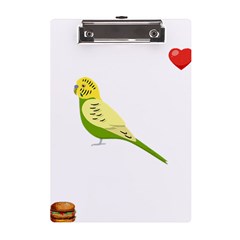 Budgerigar T- Shirt Steal Your Heart Budgerigar 01 T- Shirt A5 Acrylic Clipboard by EnriqueJohnson