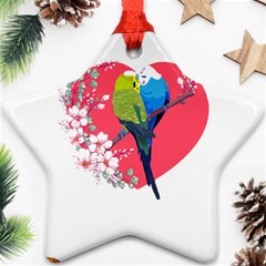 Budgerigar T- Shirt Steal Your Heart Budgerigar 04 T- Shirt Star Ornament (two Sides) by EnriqueJohnson